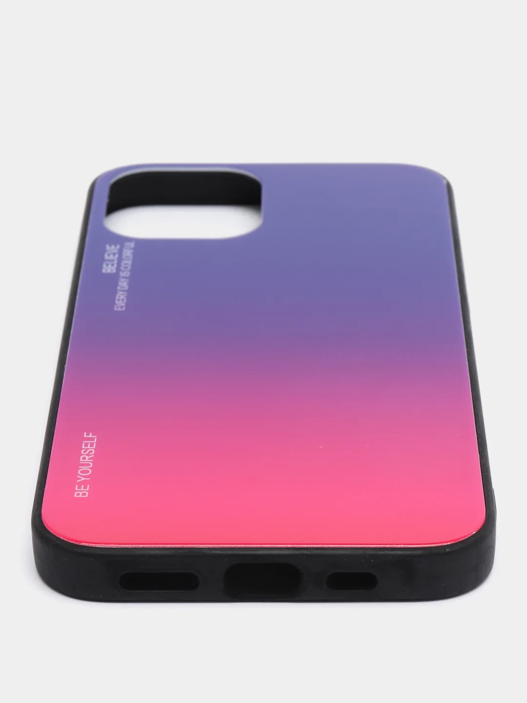 Фиолетовый чехол градиентный из закалённого стекла на iPhone 12 Pro Max,12/12Pro,11,11 Pro,XR, 12mini