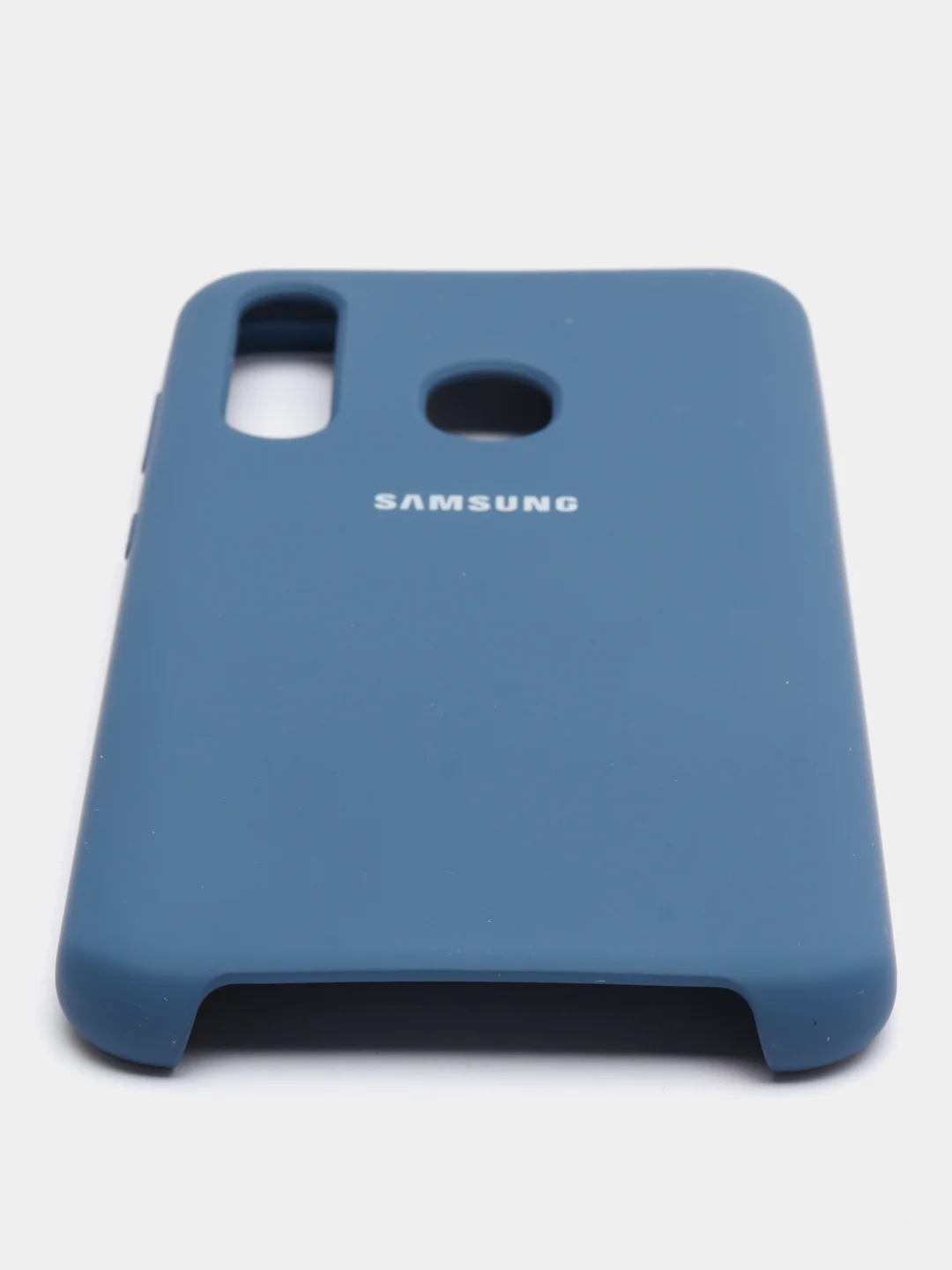 Темно-синий чехол силиконовый Silicone Cover Case для Samsung Galaxy A20S, A60, M40