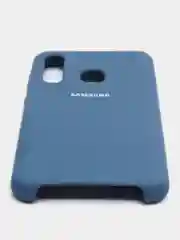 Темно-синий чехол силиконовый Silicone Cover Case для Samsung Galaxy A20S, A60, M40