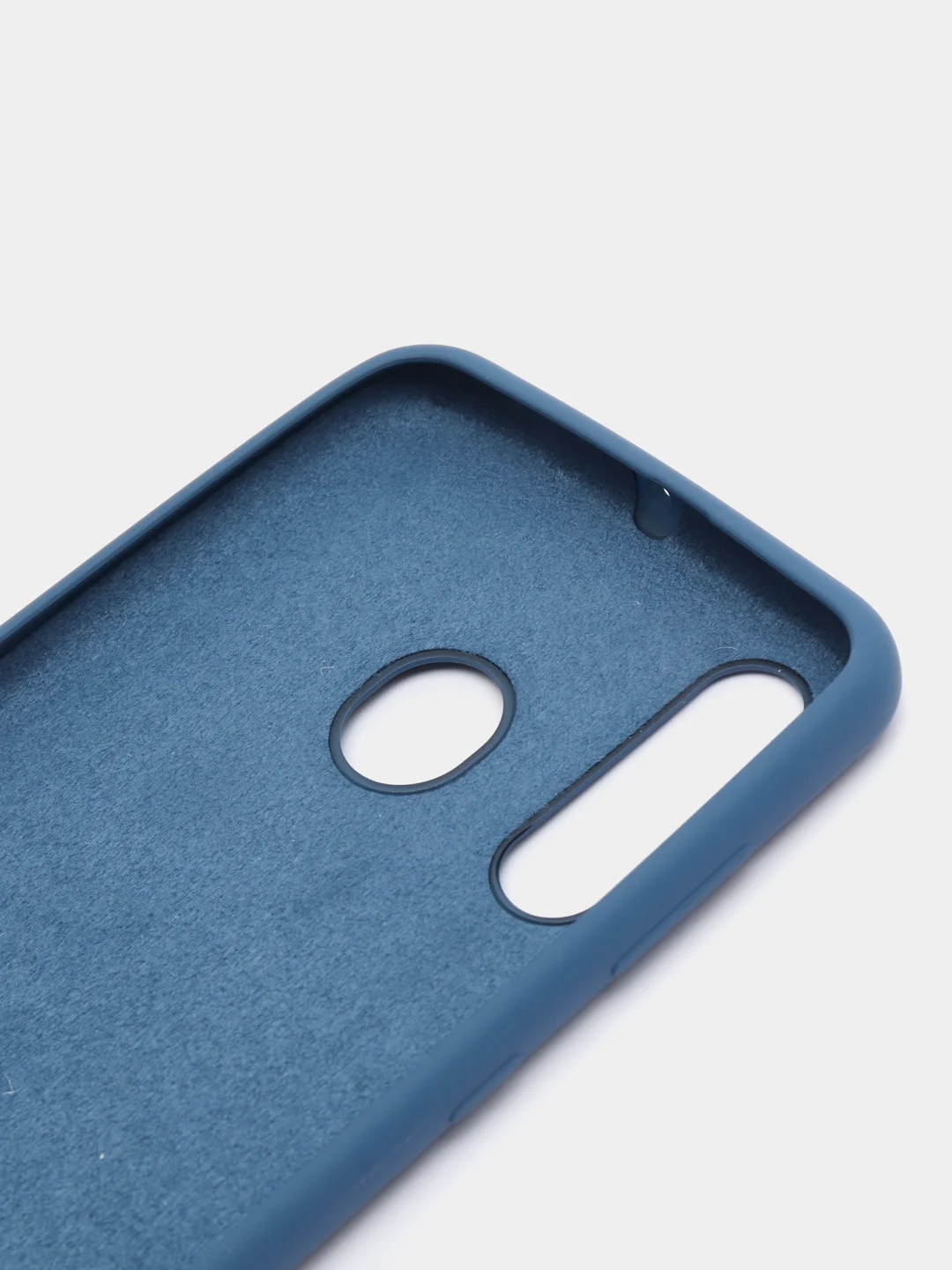 Темно-синий чехол силиконовый Silicone Cover Case для Samsung Galaxy A20S, A60, M40