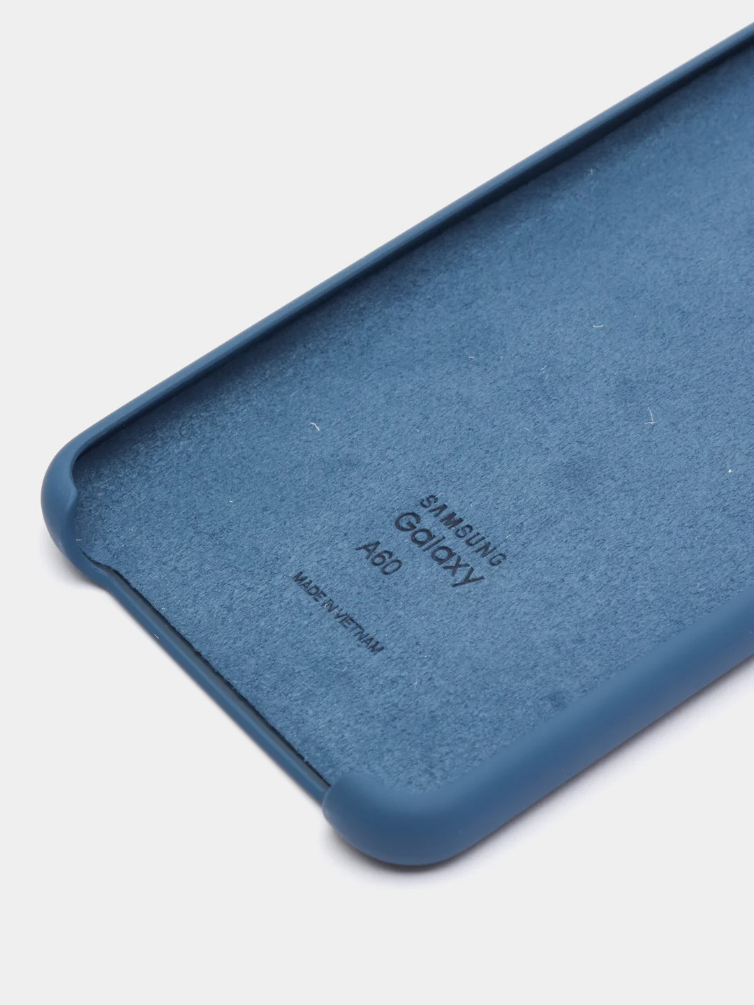 Темно-синий чехол силиконовый Silicone Cover Case для Samsung Galaxy A20S, A60, M40