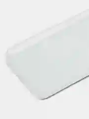 Белый чехол для Samsung A02, A02S, S21 силиконовый защитный кнопки нажимаются и защищены