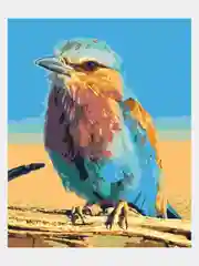 Картина по номерам на холсте с подрамником "Сизоворонка", 50x40 см