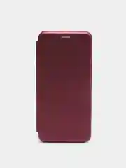 Багровый чехол книжка Xiaomi POCO F3, POCO M3, POCO X3 NFC, POCO X3 PRO с функцией подставки