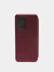 Багровый чехол книжка Xiaomi POCO F3, POCO M3, POCO X3 NFC, POCO X3 PRO с функцией подставки