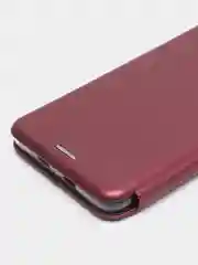 Багровый чехол книжка Xiaomi POCO F3, POCO M3, POCO X3 NFC, POCO X3 PRO с функцией подставки