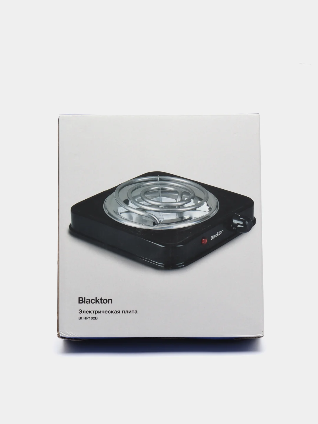 Белый электрическая плита Blackton Bt HP102B Black, настольная, одноконфорочная, 1000Вт