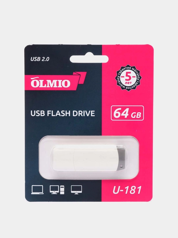 Флешка OLMIO, USB U-181, 8-128 Гб