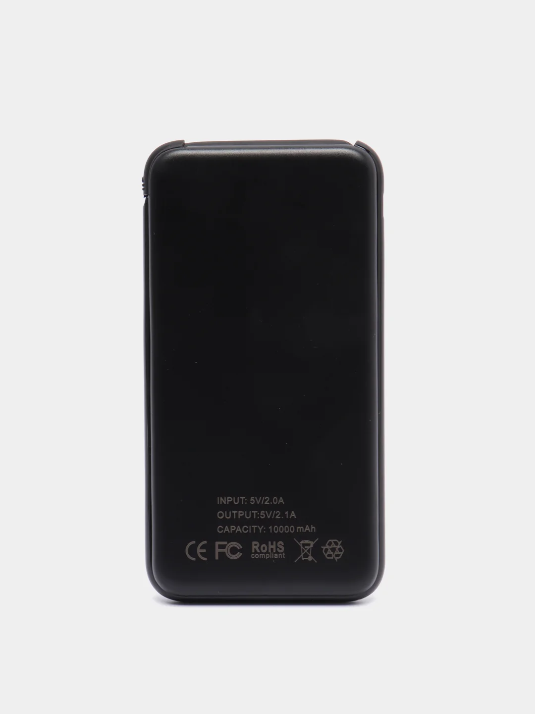 Черный powerbank внешний аккумулятор 10000 mAh