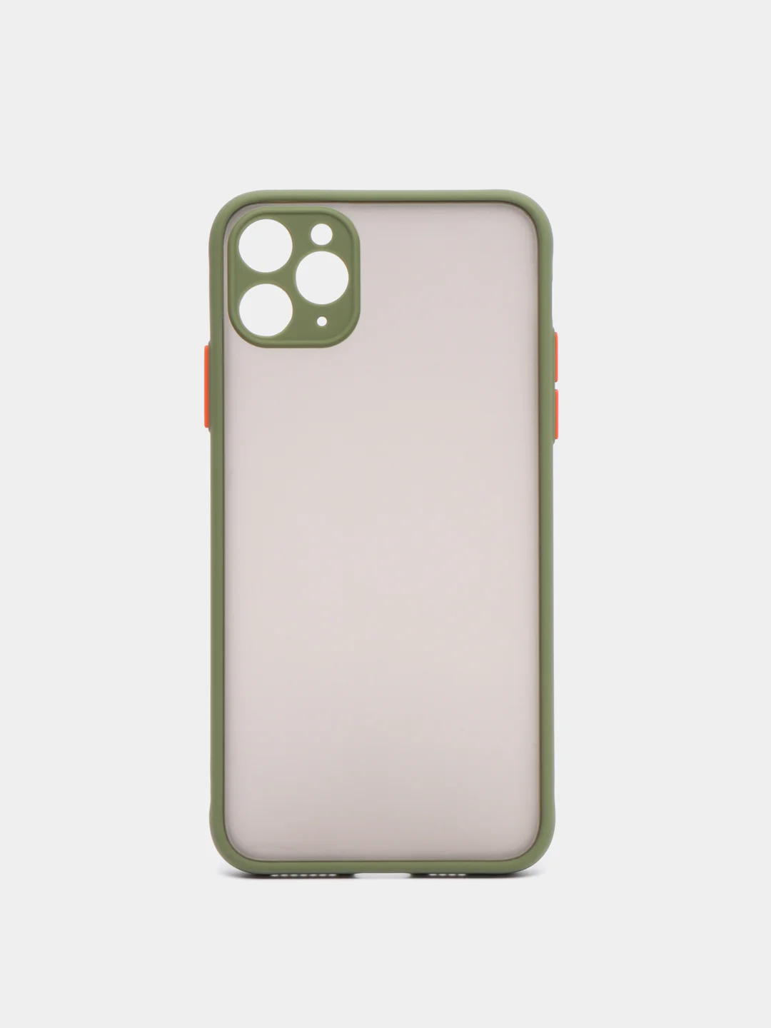 Оливковый чехол защитный матовый, жесткий, для iPhone Айфон XS Max / 11 / 11 Pro / 11 Pro Max / 12
