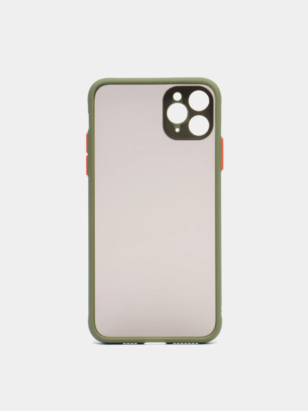 Оливковый чехол защитный матовый, жесткий, для iPhone Айфон XS Max / 11 / 11 Pro / 11 Pro Max / 12
