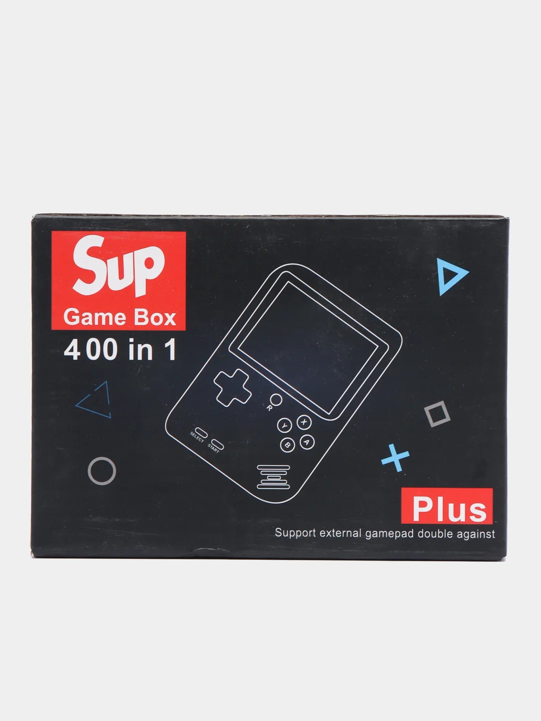 Белый приставка игровая портативная с джойстиком Game Box 400 в 1