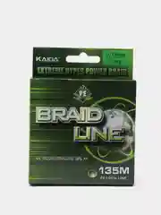 Плетеный шнур для рыбалки 135м., плетенка, леска Кайда Braid line PE 100% Line