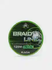 Плетеный шнур для рыбалки 135м., плетенка, леска Кайда Braid line PE 100% Line