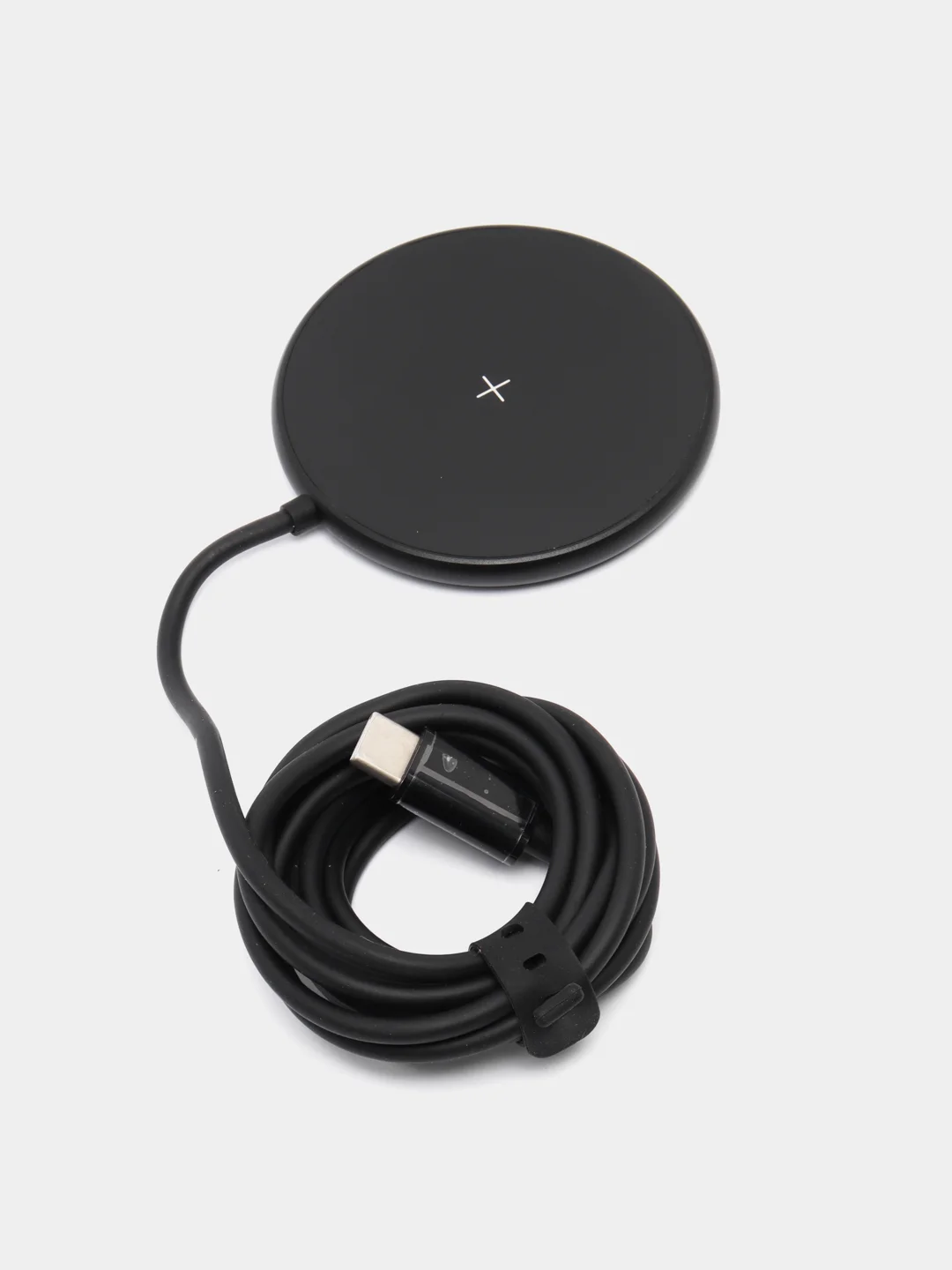 Черный беспроводное магнитное зарядное устройство Olmio MagCharge, 15W