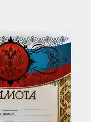 Белый грамоты с гербом РТ, РФ, размер 21*29,7 см