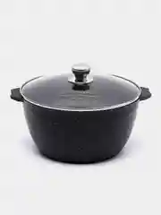 Кастрюля 8 л Мечта, износостойкое покрытие Granit black, тяжёлая, в упаковке с крышкой