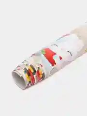 Красный подарочная упаковочная новогодняя бумага, 70 х 100 см, глянцевая, 30 видов