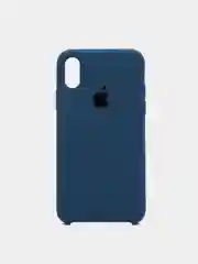 Индиго чехол силиконовый для iPhone X/XS (Айфон)