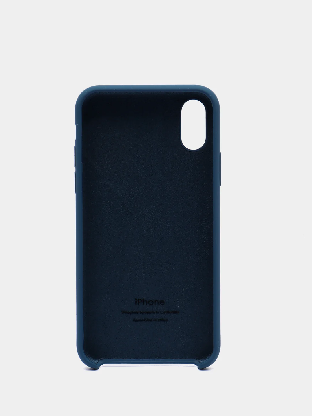 Индиго чехол силиконовый для iPhone X/XS (Айфон)