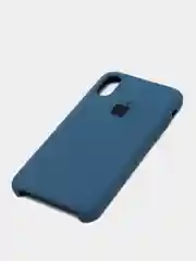 Индиго чехол силиконовый для iPhone X/XS (Айфон)