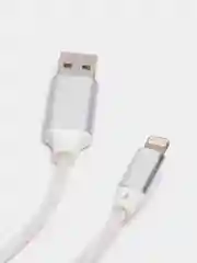 Белый кабель для зарядки светящийся