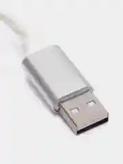 Белый кабель для зарядки светящийся