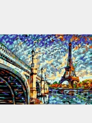 Картина по номерам на холсте с подрамником "Французские мотивы", 40*50 см