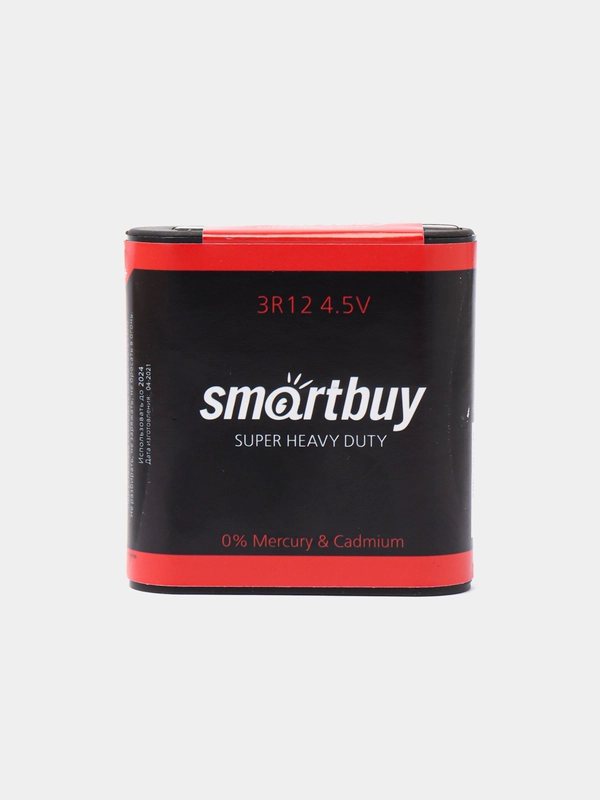 Батарейка Smartbuy 3R12, 4.5V SR1 (квадратная) (1/12/144)