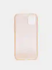 Золотой прозрачный чехол для iPhone 11 12 Pro силиконовый айфон про