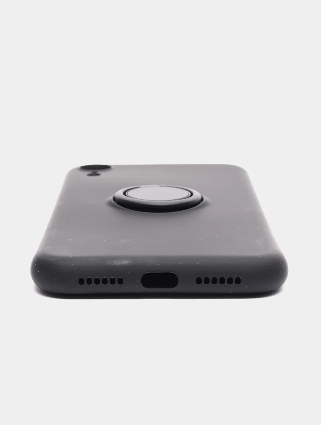Черный чехол с кольцом для iPhone 12 Pro, 12, 12 mini, 11, XR