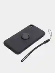 Черный чехол с кольцом для iPhone 12 Pro, 12, 12 mini, 11, XR