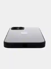 Черный чехол для iPhone Xr/ 11/ 12/ mini/ Pro/ ProMax, силиконовый со стеклянной панелью