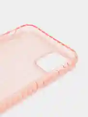 Розовый прозрачный чехол для iPhone 11 12 Pro силиконовый айфон про