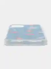 Голубой чехол с цветным принтом картинки iPhone 5S/SE/6/6S/7/8/Plus/X/XS/XR/11/12/Mini/Pro/Max