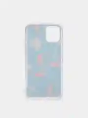Голубой чехол с цветным принтом картинки iPhone 5S/SE/6/6S/7/8/Plus/X/XS/XR/11/12/Mini/Pro/Max
