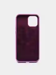 Фиолетовый чехол на iPhone X, XS, XR, 7, 8, se, 12, 12 Pro, Mini, Max silicone case, закрытый низ, бархат внутри