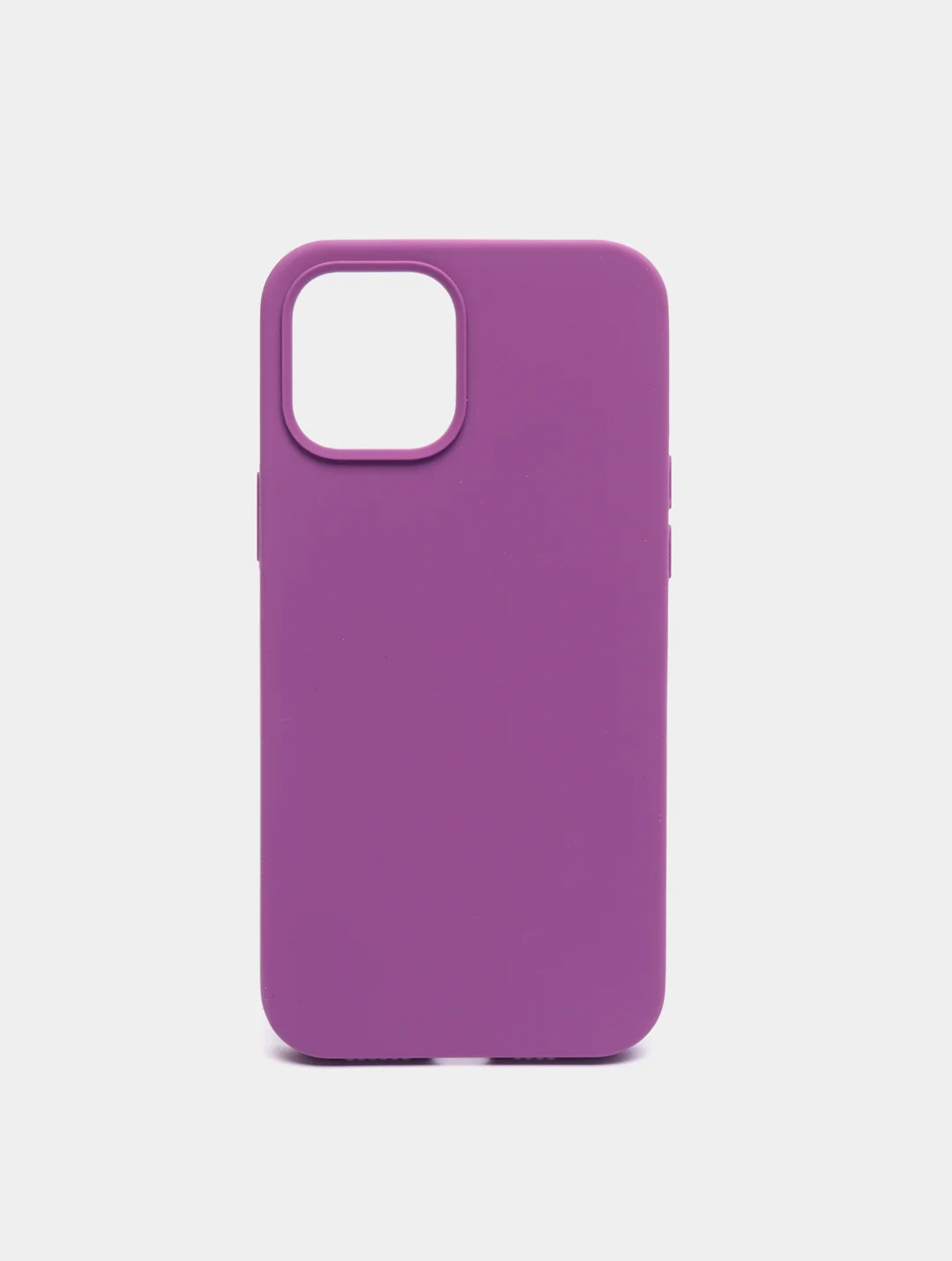 Фиолетовый чехол на iPhone X, XS, XR, 7, 8, se, 12, 12 Pro, Mini, Max silicone case, закрытый низ, бархат внутри