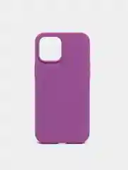 Фиолетовый чехол на iPhone X, XS, XR, 7, 8, se, 12, 12 Pro, Mini, Max silicone case, закрытый низ, бархат внутри