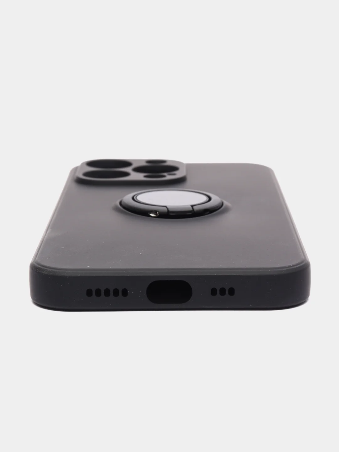 Черный чехол с кольцом для iPhone 12 Pro, 12, 12 mini, 11, XR