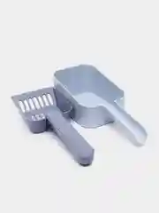 Лавандовый совок-лопатка для уборки кошачьего лотка