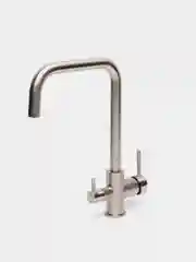 Серый смеситель для кухни FRUD R43054 из латуни с фильтром подключения воды поворотный излив