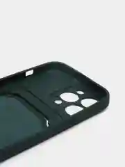 Зеленый чехол с карманом для карты и мягкой вставкой для iPhone 13, 13 Pro, 13 Pro Max