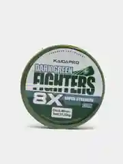 Плетеный шнур Kaida FIGHTERS 8X, темно-зеленый, 150 м