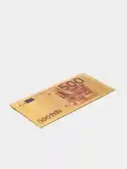 Конверт для денег 9x18см, золотой, пластик, 3 дизайна