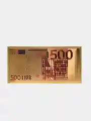 Конверт для денег 9x18см, золотой, пластик, 3 дизайна