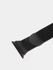 Черный ремешок миланская петля для Apple Watch 3, 4, 5, 6, 7, SE