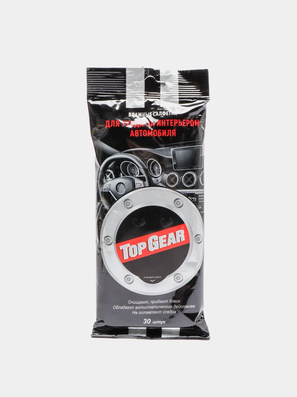 Влажные салфетки для салона Top Gear (30шт)