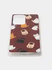 Тёмно-коричневый чехол Xiaomi 11T, 11T Pro, Сяоми 11Т, 11Т Про, с рисунком