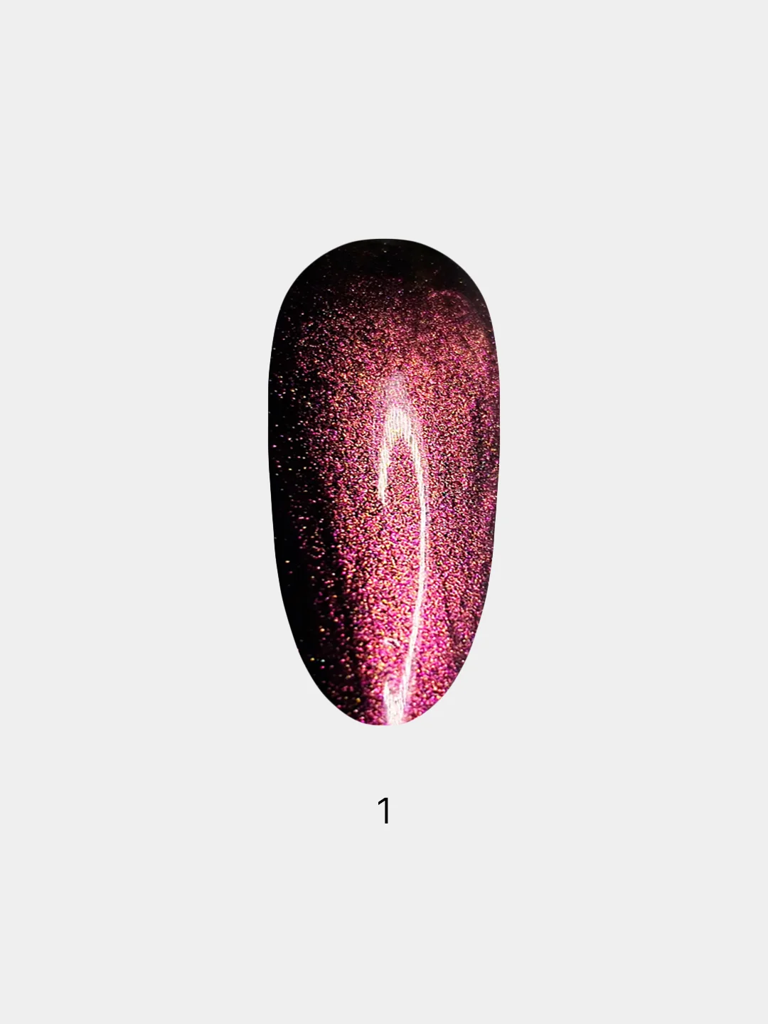 Вишнёвый гель-лак Кошачий глаз Кристал Crystal 5D Shanilak Cat Eye, 10 мл
